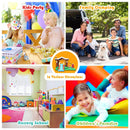 Kids Inflatable Bounce House Jumping Castle Slide Climber Bouncer with 550W Blower by LJGDeals