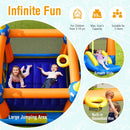 Kids Inflatable Bounce House Magic Castle with Large Jumping Area with 735W Blower by DirectDeals