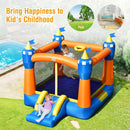 Kids Inflatable Bounce House Magic Castle with Large Jumping Area with 735W Blower by DirectDeals