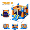 Kids Inflatable Bounce House Magic Castle with Large Jumping Area with 735W Blower by LJGDeals