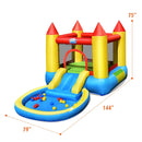 Inflatable Kids Slide Bounce House with 550w Blower by LJGDeals