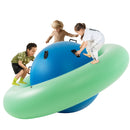 7.5 Foot Giant Inflatable Dome Rocker Bouncer with 6 Built-in Handles for Kids-Green by DirectDeals