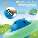 7.5 Foot Giant Inflatable Dome Rocker Bouncer with 6 Built-in Handles for Kids-Green by DirectDeals