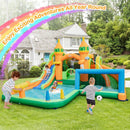 Kids Inflatable Water Slide with Soccer Gate and 750W Blower by LJGDeals