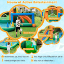 Kids Inflatable Water Slide with Soccer Gate and 750W Blower by LJGDeals