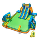 Kids Inflatable Water Slide with 2 Long Slides and 2 Soccer Gates with 950W Blower by LJGDeals