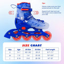 Kids Inline Skates with Light Up Wheels for Beginners Ages 9-14 by LJGDeals
