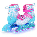 Kids Inline Skates with Light Up Wheels for Beginners Ages 9-14 by LJGDeals