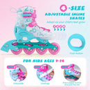 Kids Inline Skates with Light Up Wheels for Beginners Ages 9-14 by LJGDeals