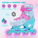 Kids Inline Skates with Light Up Wheels for Beginners Ages 9-14