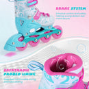 Kids Inline Skates with Light Up Wheels for Beginners Ages 9-14 by LJGDeals