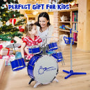 Kids Jazz Drum Keyboard Set with Stool and Microphone Stand by LJGDeals