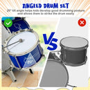 Kids Jazz Drum Keyboard Set with Stool and Microphone Stand by DirectDeals
