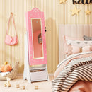 Kids Jewelry Armoire Freestanding Jewelry Cabinet with 3-Color Lighted Full Length Mirror by LJGDeals