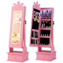 Kids Jewelry Armoire with 3-Color Lighted Full Length Mirror and Inside Led Lights by LJGDeals