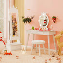 Kids Jewelry Armoire with 3-Color Lighted Full Length Mirror and Inside Led Lights by LJGDeals