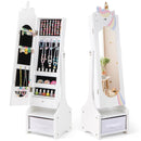 Kids Jewelry Armoire Cabinet with Storage and 2 Tilt Angles by LJGDeals