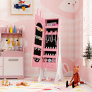 Kids Jewelry Armoire Cabinet with 2 Tilt Angles and Large Capacity by LJGDeals
