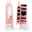 Kids Jewelry Armoire Cabinet with 2 Tilt Angles and Large Capacity by LJGDeals