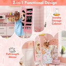 Kids Jewelry Armoire Cabinet with 2 Tilt Angles and Large Capacity by LJGDeals