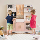 Kids Kitchen Playset with Microwave and Coffee Maker for Ages 3+ by LJGDeals