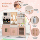 Kids Kitchen Playset with Microwave and Coffee Maker for Ages 3+ by LJGDeals