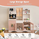 Kids Kitchen Playset with Microwave and Coffee Maker for Ages 3+ by LJGDeals