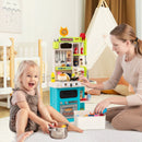 Kids Kitchen Playset Pretend Play Kitchen with Realistic Sounds and Lights by LJGDeals