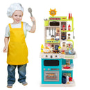 Kids Kitchen Playset Pretend Play Kitchen with Realistic Sounds and Lights by LJGDeals