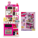 Kids Kitchen Playset Pretend Play Kitchen with Realistic Sounds and Lights by LJGDeals
