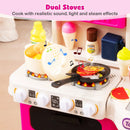 Kids Kitchen Playset Pretend Play Kitchen with Realistic Sounds and Lights by LJGDeals