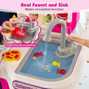 Kids Kitchen Playset Pretend Play Kitchen with Realistic Sounds and Lights by LJGDeals