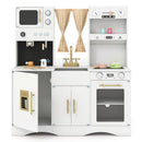 Kids Kitchen Playset with Microwave and Coffee Maker for Ages 3+ by LJGDeals