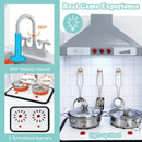 Kids Kitchen Playset 3-in-1 with Refrigerator and Washing Machine-Gray by LJGDeals