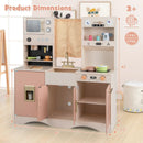 Kids Kitchen Playset with Microwave and Coffee Maker for Ages 3+ by LJGDeals