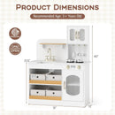 Kids Kitchen Playset with Cooking Accessories and Toy Cuttable Veggies-White by LJGDeals