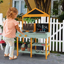 Kids Kitchen Playset with Root Viewer Planter and Rotatable Faucet by LJGDeals