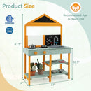 Kids Kitchen Playset with Root Viewer Planter and Rotatable Faucet by LJGDeals