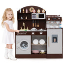 Kids Kitchen Set Wooden with Coffee Makers and Accessories-Coffee