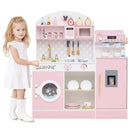 Kids Kitchen Set Wooden with Coffee Makers and Accessories by LJGDeals