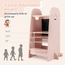 Kids Kitchen Tower Adjustable with Chalkboard and Safety Rail by DirectDeals