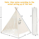 Kids Lace Teepee Tent Folding Children Playhouse with Bag by DirectDeals
