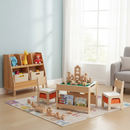 Kids Learning & Play Essentials Bundle - Bookshelf + 4-in-1 Activity Table Set + 360¬∞ Swivel Chair by LJGDeals