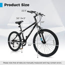 Kids Mountain Bike 20 24 Inch Child Bicycle for Boys Girls Aged 8+ Years Old Black by LJGDeals