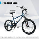 Kids Mountain Bike 20 24 Inch Child Bicycle for Boys Girls Aged 8+ Years Old Navy by LJGDeals