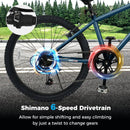 Kids Mountain Bike 20 24 Inch Child Bicycle for Boys Girls Aged 8+ Years Old Navy by LJGDeals