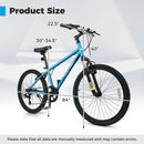 Kids Mountain Bike 20 24 Inch Child Bicycle for Boys Girls Aged 8+ Years Old Blue by LJGDeals