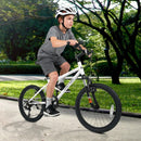 Kids Mountain Bike 20 24 Inch Child Bicycle for Boys Girls Aged 8+ Years Old White by LJGDeals