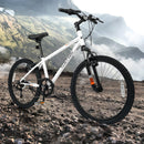 Kids Mountain Bike 20 24 Inch Child Bicycle for Boys Girls Aged 8+ Years Old White