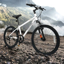 Kids Mountain Bike 20 24 Inch Child Bicycle for Boys Girls Aged 8+ Years Old White by LJGDeals